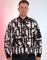 Куртка-бомбер Форд на синтепоне унисекс, с полной запечаткой Куртка-бомбер Форд на синтепоне унисекс, с полной запечаткой