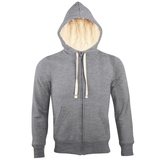 Толстовка "Sherpa", серый меланж_XS, 80% хлопок, 20% полиэстер, мольтон 280м/г2