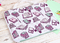 Сумка Ворд с ручками 45х33 см, с полной запечаткой Сумка Ворд с ручками 45х33 см, с полной запечаткой