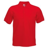 Поло "Slim Fit Polo", красный_L, 97% х/б, 3% эластан, 220 г/м2