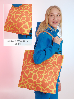 Сумка Голди из греты 40х40х10 см, с полной запечаткой