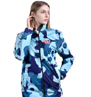 Куртка Бриз без капюшона на флисе унисекс, с полной запечаткой Куртка Бриз без капюшона на флисе унисекс, с полной запечаткой