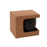 Коробка для кружки 13627, 23502, размер 12,3х10,0х10,8 см, микрогофрокартон, коричневый