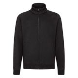 Толстовка "Sweat Jacket", черный_2XL, 70% х/б, 30% п/э, 280 г/м2