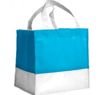 Сумка из спанбонда Бокс-комби объёмная 50х40х8 см, комбинированная