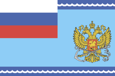 Флаг Росморречфлота РФ 90х135 см